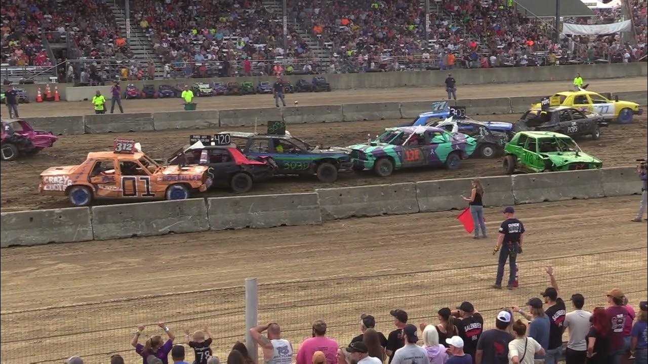 Monroe County Fair 2023 Demolition Derby Heat 1 (812023) Monroe