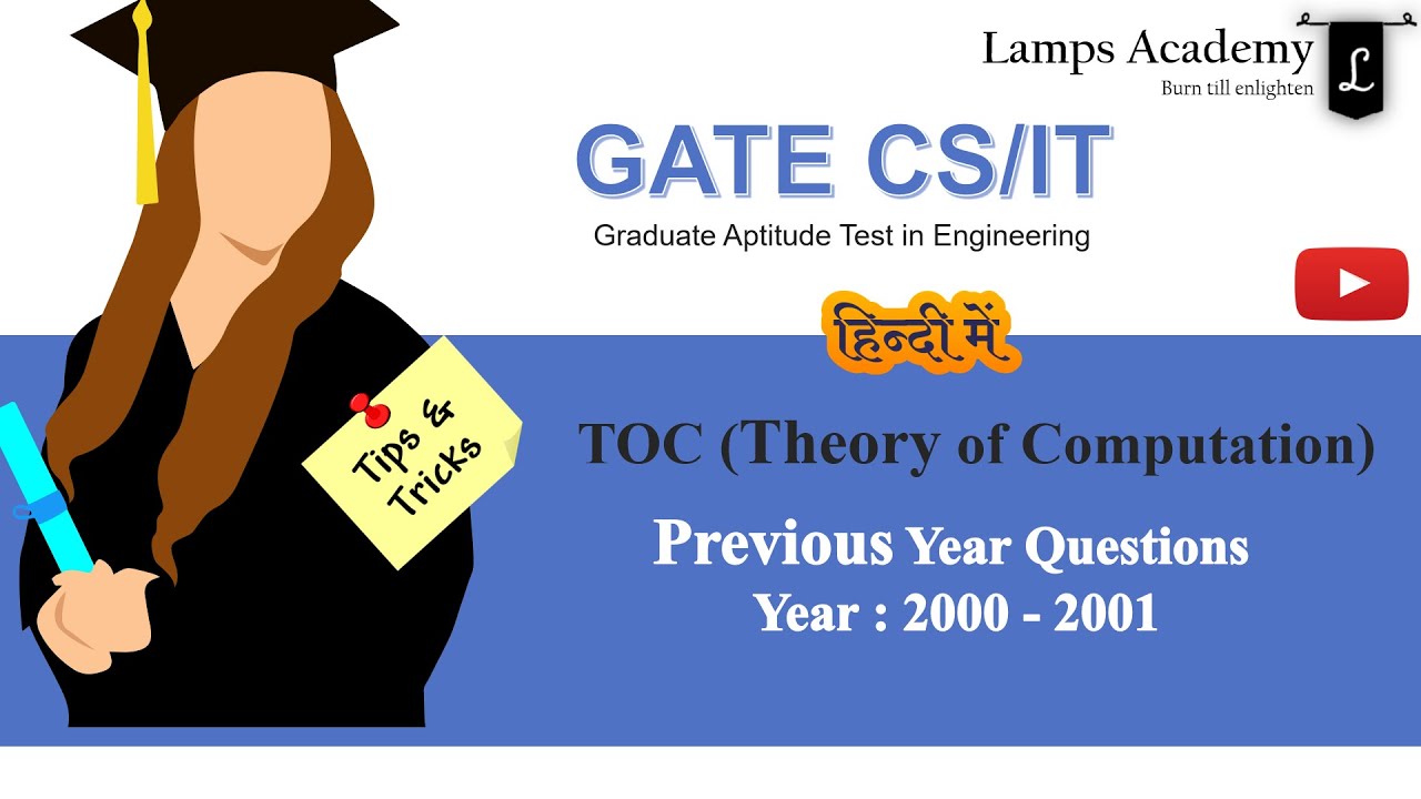 Toc Gate Questions 1. TOC GATE Previous Year Questions (Computer Science)|| ISRO BARC ...