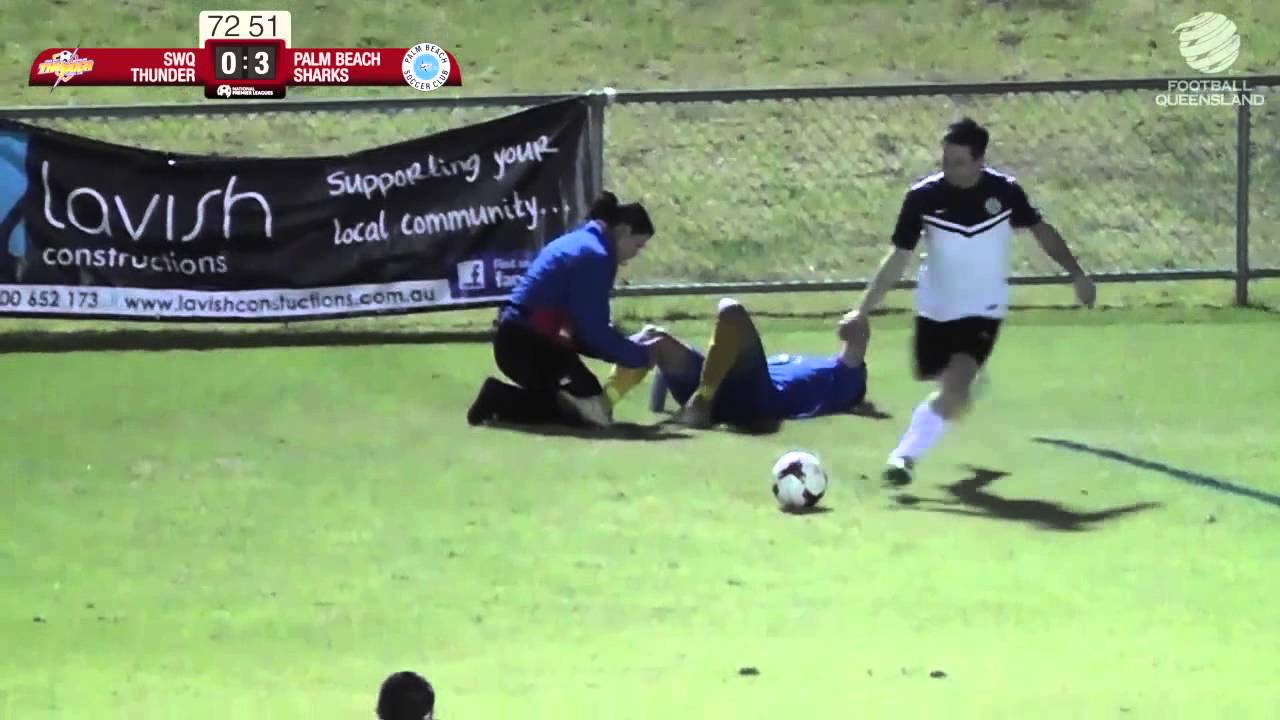 football score Round 19 SWQ Thunder v Palm Beach Sharks