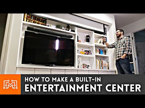 How To Make A Built In Entertainment Center Youtube