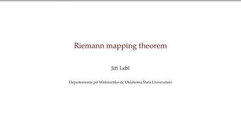 Riemann mapping theorem