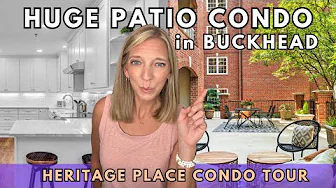 Buckhead Condo with Rare Huge Patio | Heritage Place Unit 1102 Tour