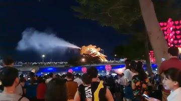 Cận cảnh Cầu rồng tại Đà Nẵng phun lửa, phun nước | T&T Vlogs