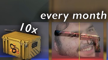 CSGO opening 10 cases every month #5