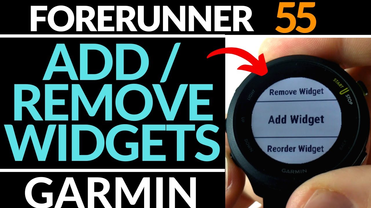 Install Widgets - Garmin Forerunner 55 Tutorial YouTube