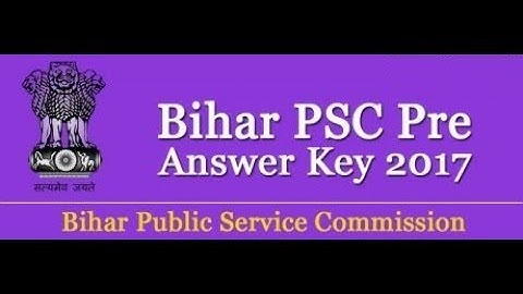 BPSC 60th-62nd Pre. Exam Paper - 2017, SOLVED PAPER
