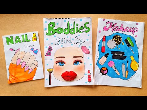 Roblox Makeup baddies Blind bag Paper 💅 ASMR 💖 satisfying opening blind  box / Handmade 