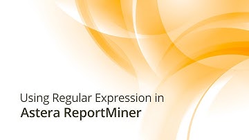 Specifying Pattern using a Regular Expression in Astera ReportMiner