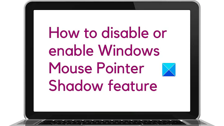 How to disable or enable Windows Mouse Pointer Shadow feature