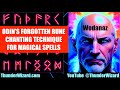 Odins forgotten secret rune chanting technique for left hand magical rituals odin runes magic