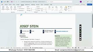 Shelly Cashman Word 365 | Module 5: SAM Project B Ellis Personnel