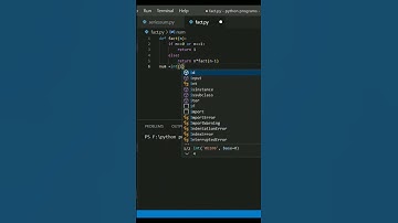 Factorial program in python.... #shorts #coding #programming