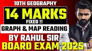🔴 Live |Graph and Map Reading in Simplest Way|10th Std Geography|Board Exam 2025|Pradeep Giri Sir