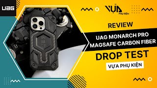 Review chi tiểt và Droptest UAG Monarch Pro Carbon iPhone 13 Pro / 13 Promax I Vựa Phụ Kiện