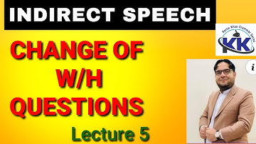 Indirect Speech WH Questions Rules by Karim khan Lecture 5 English grammae in Pushto