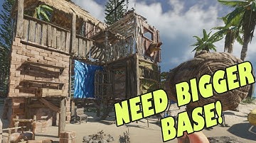 LIVE! SUPER BASE BUILD Stranded Deep Hunt Craft Build and Escape