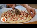 Быстрый Огненный пирог ✧ Белая Пицца ✧ Немецкий Flammkuchen