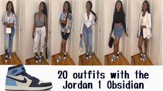 jordan 1 obsidian outfit ideas