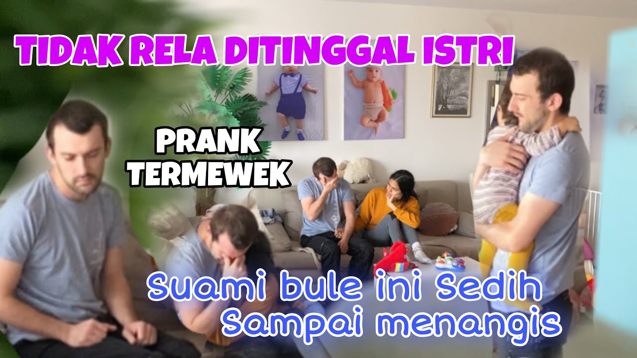 PRANK ‼️ IJIN PULANG KE INDONESIA  || SUAMI BULE SAMPAI MENANGIS 💯 #prank #suamibule #pulangkampung