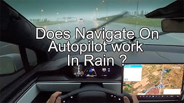 Navigate on Autopilot First Time During Rain on 2022 Tesla Model X