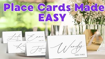 How to Bulk Create your Wedding Name Place Cards in Canva