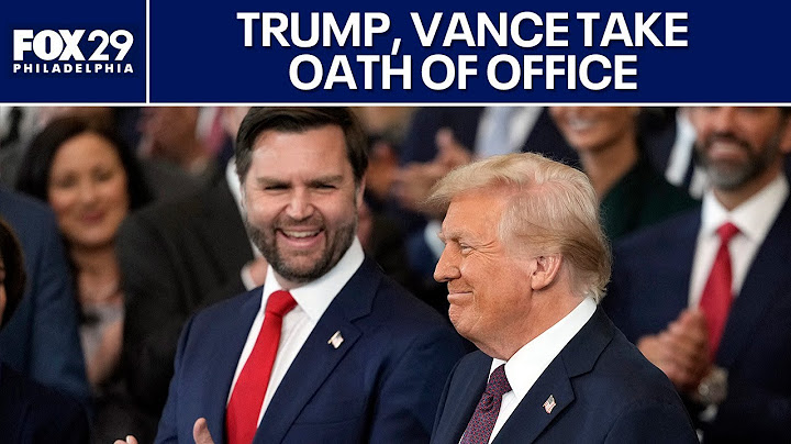 Donald Trump, JD Vance sworn in