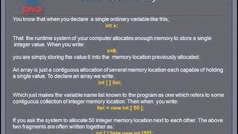 Java Array Concept in Sinhala   Tutorial 16 HIGH