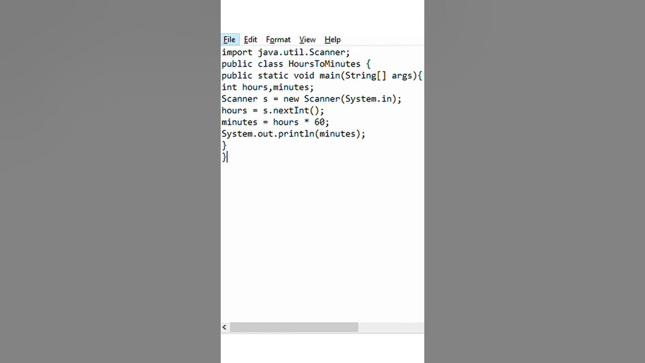 java program to convert hours to minutes #javaprogram #java program to ... image.