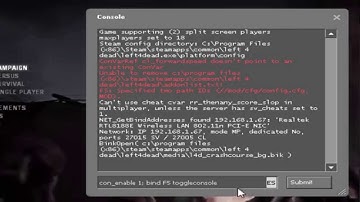 Left 4 Dead - [How to] Open: Console & Server Browser (English Subtitles / Audio Español)