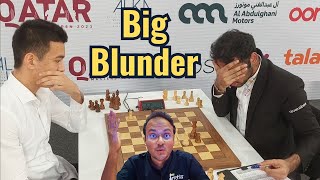 Arjun Erigaisi's massive blunder  Nodirbek Abdusattorov vs Arjun | Qatar Masters 2023