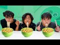 No Hands vs One Hand vs Two Hands Eating Challenge! (ft. Guava Juice)