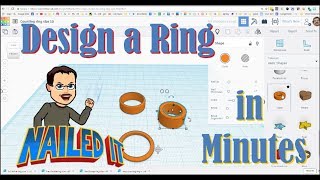 A ring in minutes? Design your own in Tinkercad!
