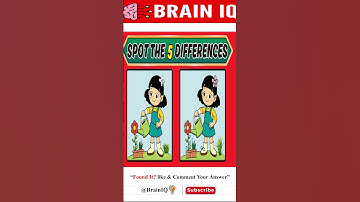 “Can You Spot All 5 Differences in 10 Seconds? 🔍🧠 #shorts #brainiq #trending #viral