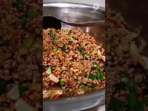 Sichuan Egg plant with Minced meat in. Dou Ban Jiang sauce