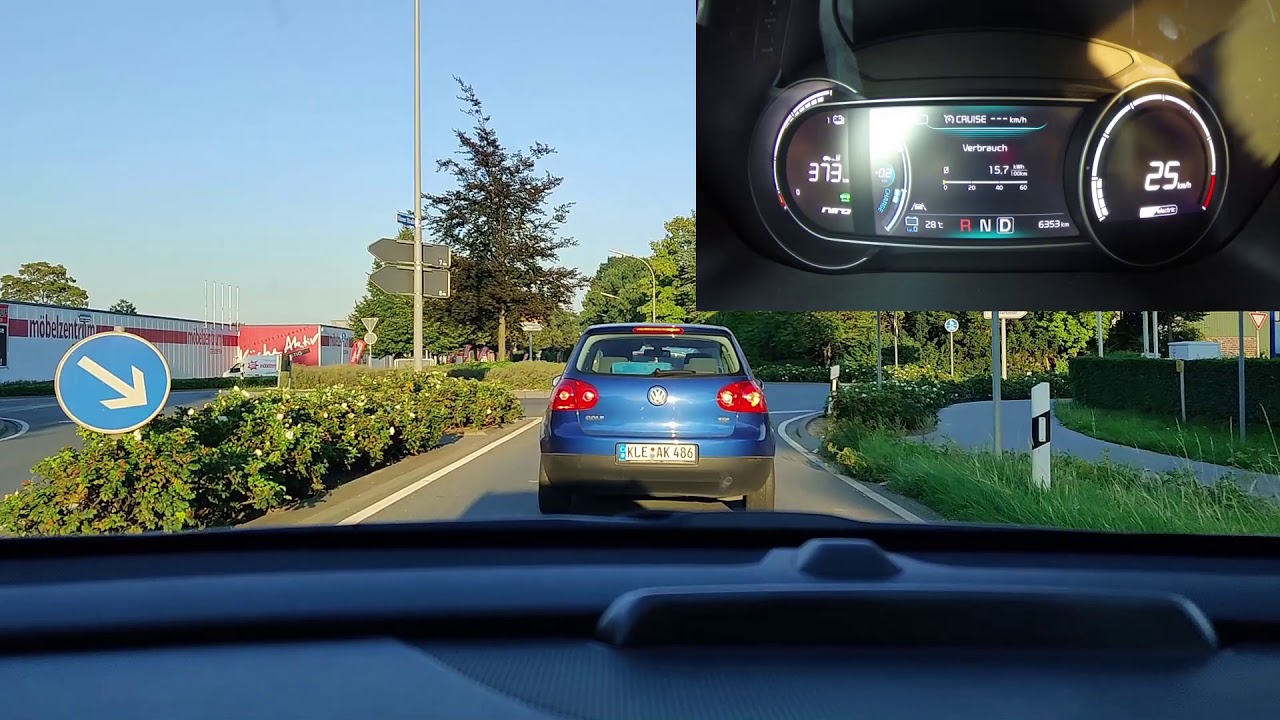 Kia Niro EV Strom-Verbrauch auf der Autobahn