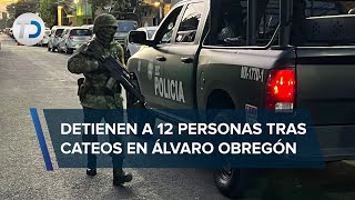 Detienen a 12 personas en operativo por delitos contra la salud en Álvaro Obregón