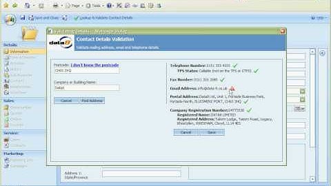 Data Validation in Microsoft Dynamics CRM