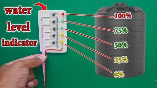 How To Make Water Level Indicator For Water Tank At Home | Simple Water Level Indicator Without IC