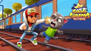 Talking Tom Gold Run Vs Subway Surfers Ultimate Battle Comparison! screenshot 2