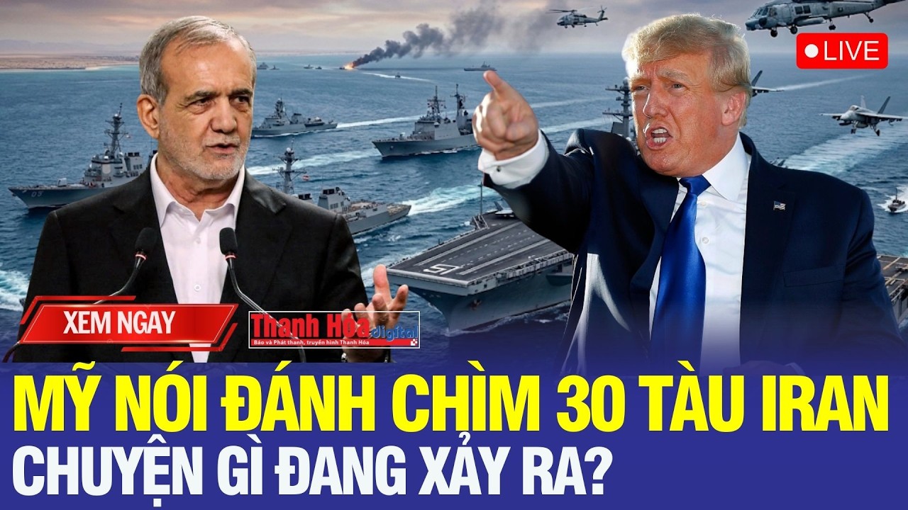 🔴Trực tiếp: Cận cảnh chảo lửa Trung Đông: Hải quân Iran bị tê liệt, giá dầu leo thang?
