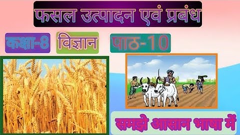 class 8 science chapter 9 jac board | फसल उत्पादन एवं प्रबंध |