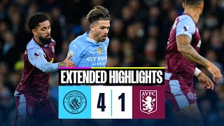 Man City 41 Aston Villa | EXTENDED HIGHLIGHTS | Foden hattrick in important win