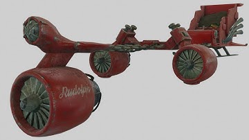 Low Poly Dieselpunk Santa