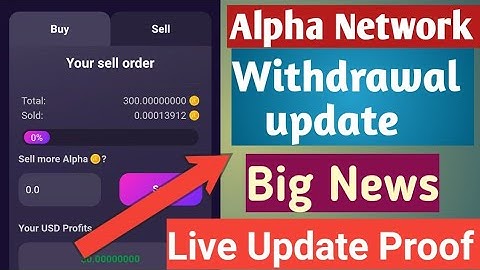 how to withdrawal Alpha Network Coin || Alpha Network New Update