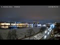 TIMELAPSE Ночной таймлапс разводки Дворцового моста с новогодними гирляндами в Санкт-Петербурге