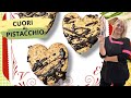 BISCOTTI SAN VALENTINO 💌 LOVE ❤️ CUOR DI PISTACCHIO E CIOCCOLATO