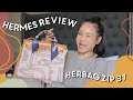 DESIGNER HANDBAG REVIEW - Hermes Herbag Zip 31 Brides de Gal | Victoria Hui