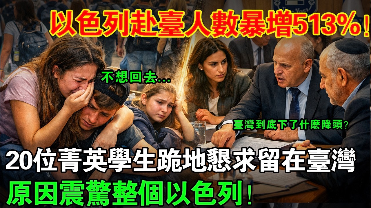 【赴臺人數暴增513%！】以色列20位軍政菁英之子親眼見證臺灣後，竟哀求永遠留下，背後真相震驚整個以色列！#taiwan #台灣故事 #台灣 #分享