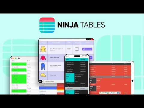 Why Get Ninja Tables? The No.1 WordPress Data Table Builder