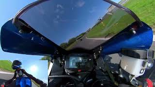 Oschersleben Motorrad Onboard GSX-R1000R MotoMonster rote Gruppe 20.08.2023 Turn 3